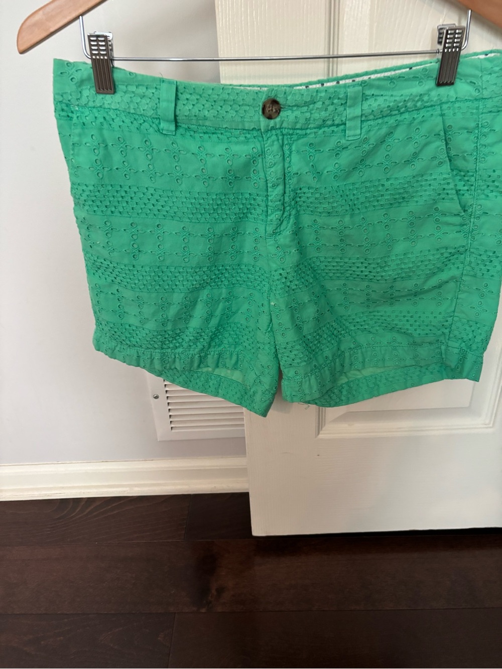 Merona Green Eyelet Jean Shorts